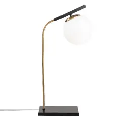Aydinlatmadunyam Masa Lambasi GoldBlack Yildiz-4021