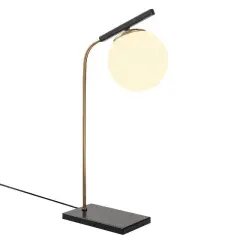 Aydinlatmadunyam Masa Lambasi GoldBlack Yildiz-4021