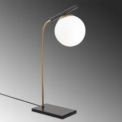 Aydinlatmadunyam Masa Lambasi GoldBlack Yildiz-4021