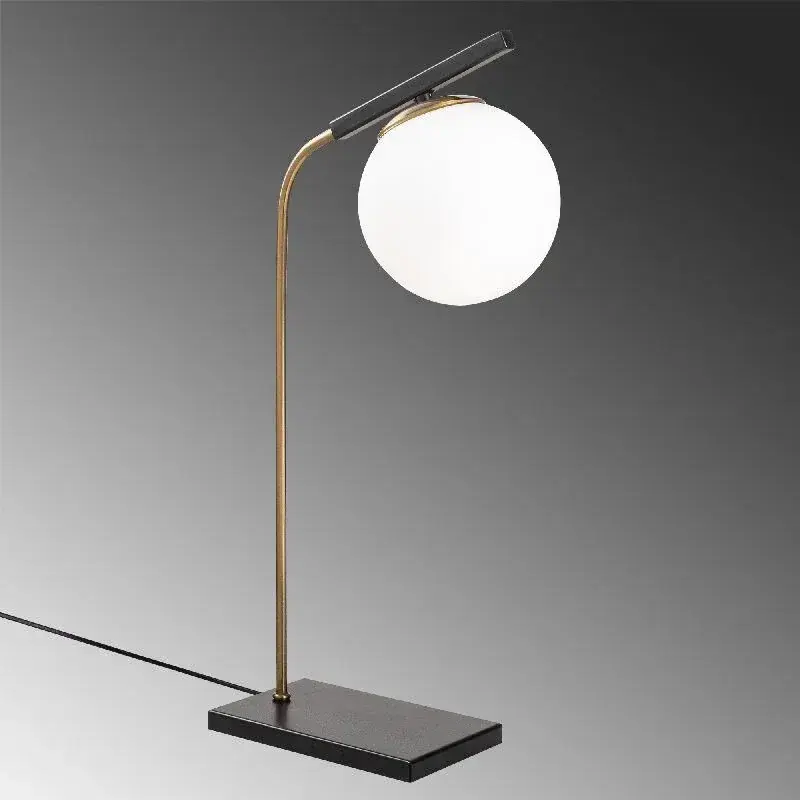 Aydinlatmadunyam Masa Lambasi GoldBlack Yildiz-4021