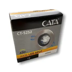 Cata 6W Akik COB Led Armatür Saten Gövde Gün Işığı CT-5252