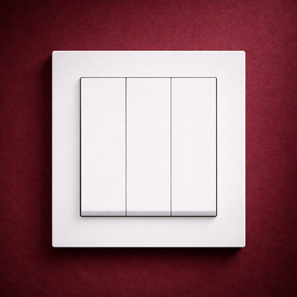 Exen Karell Beyaz Üçlü Anahtar Komple Takim