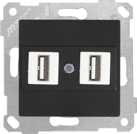 Mutlusan Rita Mek Tuş Data Prizi 2*Usb Siyah - 2200 456 0184