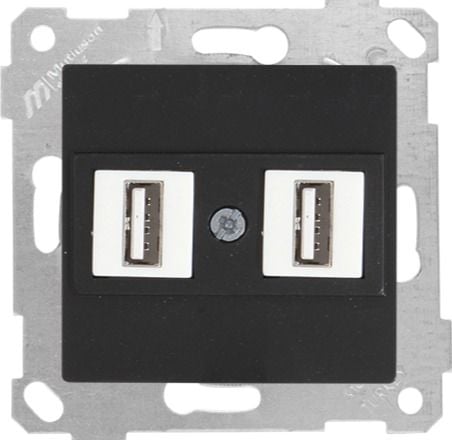 Mutlusan Rita Mek Tuş Data Prizi 2*Usb Siyah - 2200 456 0184