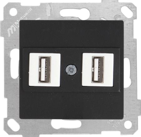 Mutlusan Rita Mek Tuş Data Prizi 2*Usb Siyah - 2200 456 0184