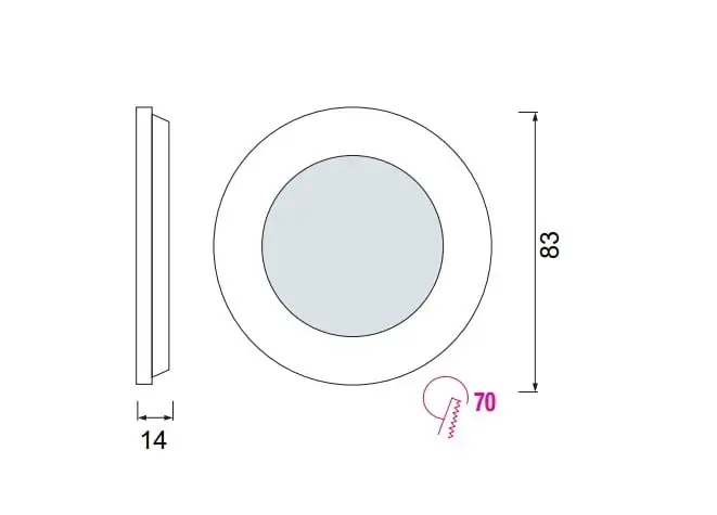 Horoz 3W Led Panel Beyaz 6400K Slim-3 056-003-0003