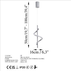 Aydinlatmadunyam Sarkit Grey Likma-13520