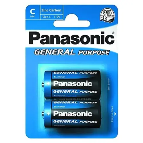 Panasonic Manganez Orta Boy Pil 2'li