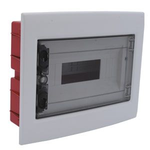 Çetinkaya Pano  305x237x80 ABS Sıva Altı  12'li Sigorta  Kutusu Seffaf Kapakli - Klemensli ÇP 10912