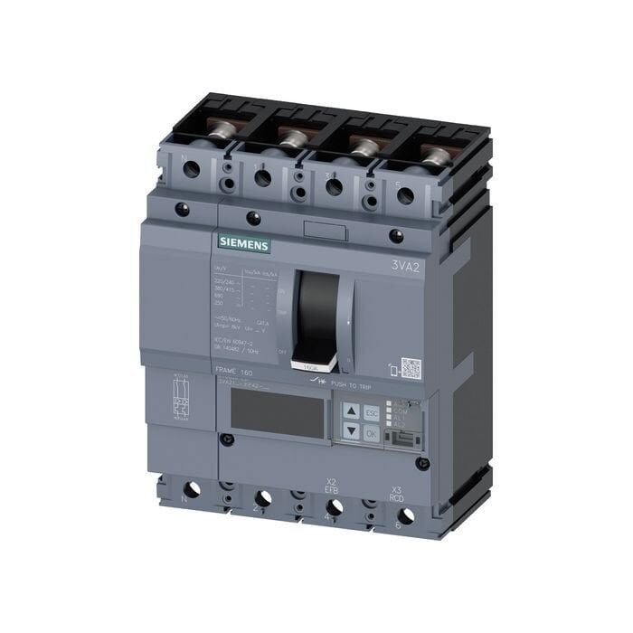 Siemens Sentron Serisi Haberleşme Özellikli Kompakt Güç Şalteri; 3Va21; 55Ka; Etu850; 63-160A, 96-1600A; 4 Kutuplu 3VA2116-5KP42-0AA0