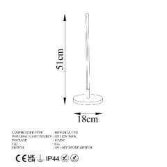 Aydinlatmadunyam Masa Lambasi Black Only-13315