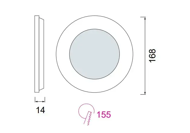Horoz 12W Led Panel Günışığı  2700k Alüminyum Slim-12 H-056-003-0012-0001