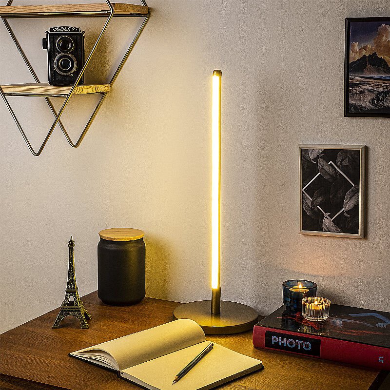 Aydinlatmadunyam Masa Lambasi Gold Only-13316