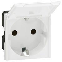 Legrand  S.Armada, Top. Priz Ç.k kapaklı, beyaz LEG-077219