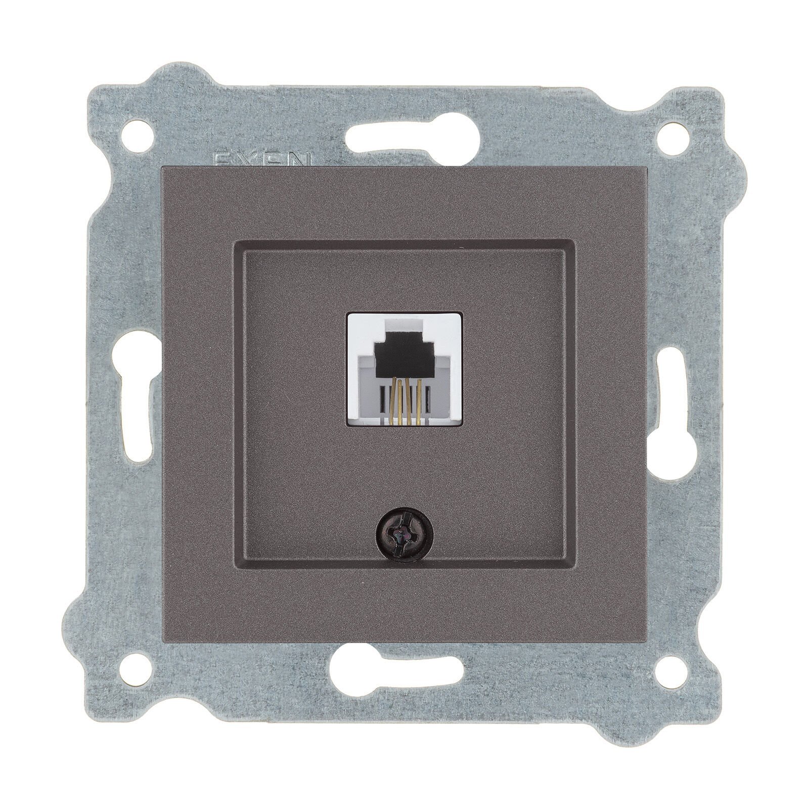 Exen Mocha Modül+Kapak  Nümeris Telefon Prizi (Rj11 Kablolu)