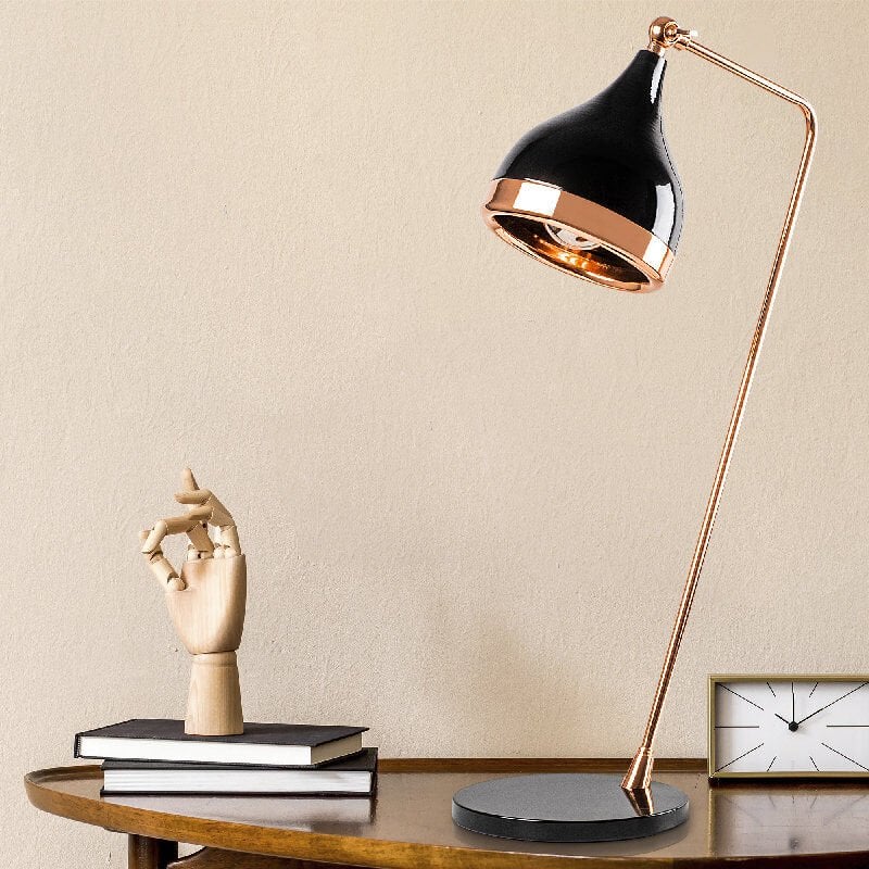 Aydinlatmadunyam Masa Lambasi BlackCopper Yildo-S-7026