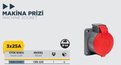 BYLION Cee 3x25A Makina Prizi Ip44