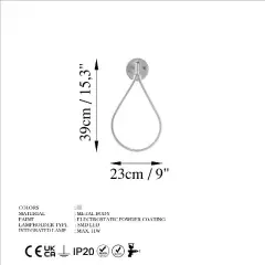 Aydinlatmadunyam Aplik Chrome Damla-13536