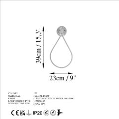 Aydinlatmadunyam Aplik Chrome Damla-13536