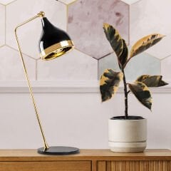 Aydinlatmadunyam Masa Lambasi BlackGold Yildo-S-7027