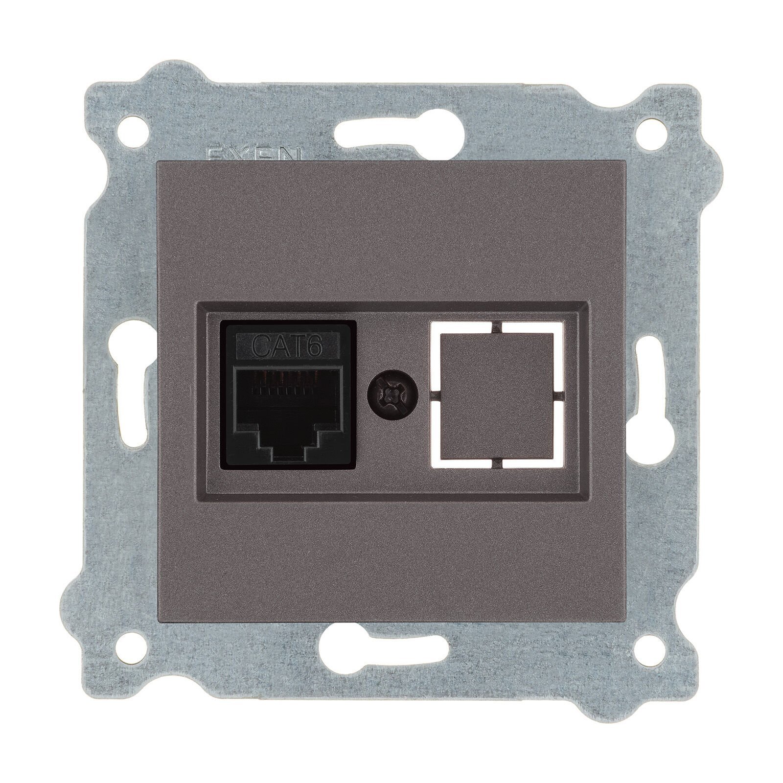 Exen Mocha Modül+Kapak  Tekli Data Prizi Cat6