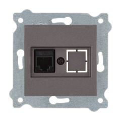 Exen Mocha Modül+Kapak  Tekli Data Prizi Cat6