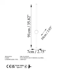 Aydinlatmadunyam Aplik White Sword-13486