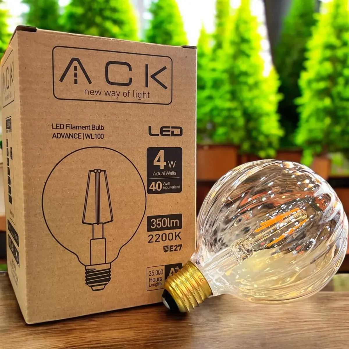 ACK 4W 220-240V E27 2200K G100 Led Rustık Ampul AB57-00420 en uygun fiyatlı satıcı