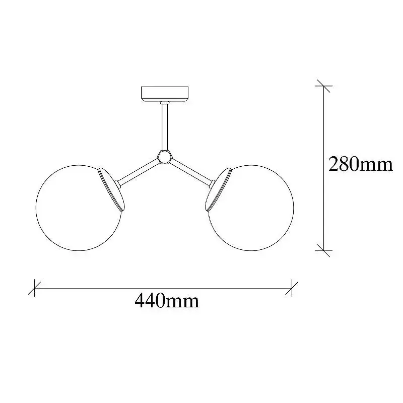Aydinlatmadunyam Plafonyer BlackWhite Damar-6331