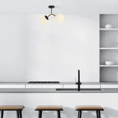 Aydinlatmadunyam Plafonyer BlackWhite Damar-6331