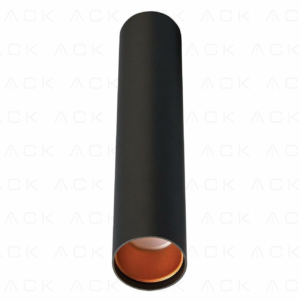 Ack Sivaüstü Dekoratif Armatür 600X300Mm Turuncu Reflektör Siyah Kasa