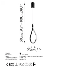 Aydinlatmadunyam Sarkit Black Damla-13537