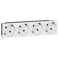 Legrand  S.Armada Top. dörtlü şebeke prizi  4x45º , beyaz LEG-077254