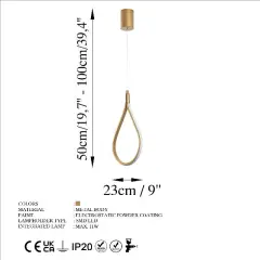 Aydinlatmadunyam Sarkit Gold Damla-13538