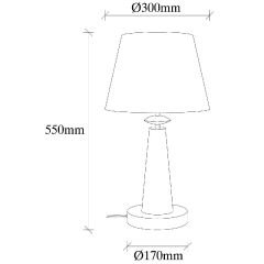Aydinlatmadunyam Masa Lambasi Antique Pardo-3041