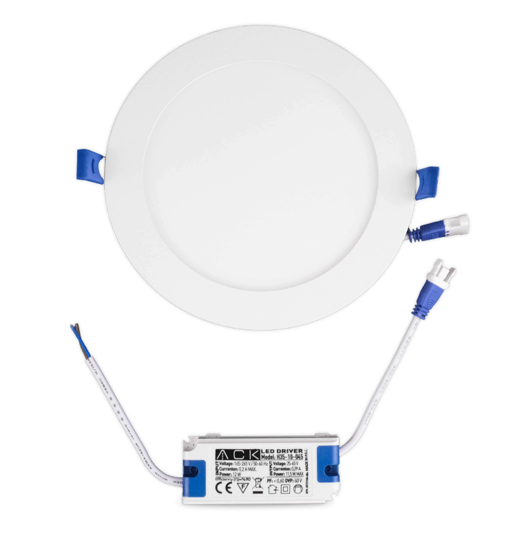 ACK 12W Beyaz 3000K Sıva Altı Yuvarlak Led Panel AP01-01200