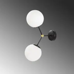 Aydinlatmadunyam Aplik BlackWhite Damar-6342