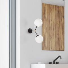 Aydinlatmadunyam Aplik BlackWhite Damar-6342