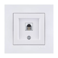 Exen Karell Beyaz Nümeris Telefon Prizi (623K Kablolu) Komple Takim