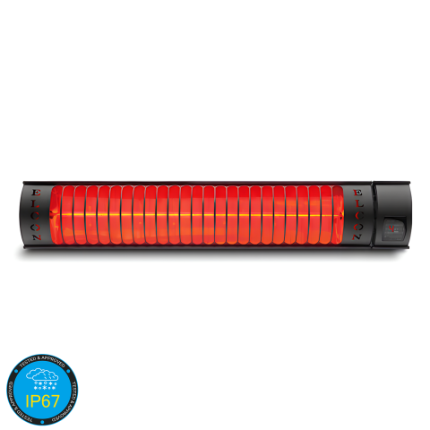 Hava Kosullarina Dayanikli Açik Hava Uzaktan Kumandali Elektrikli Infrared Isitici RCH-2500/6