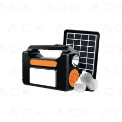 ACK Güneş Panelli Işıldak 1W 1-2Mikro Usb+C Tipi Kablolu AC01-00830