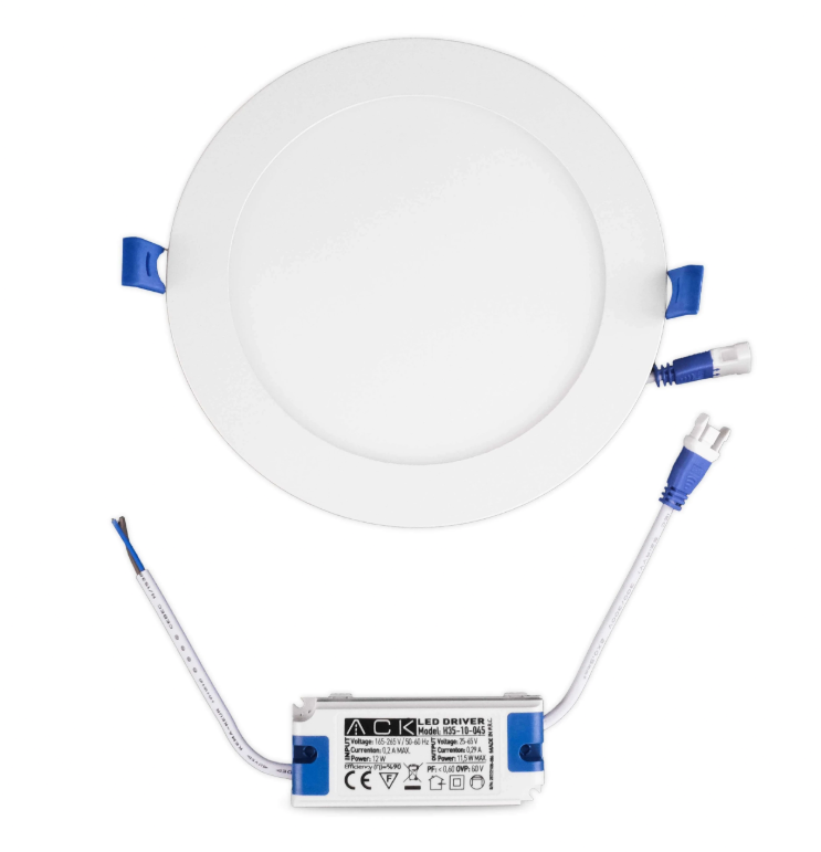 ACK 12W Beyaz 6500K Sıva Altı Yuvarlak Led Panel AP01-01230
