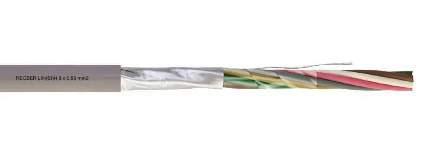 Reçber LIY(St)Y 8x1mm2 + 0,50mm2 Sinyal Ve Kontrol Kablosu