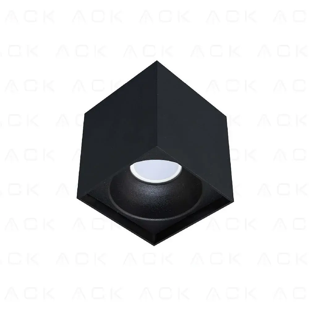 Ack Sivaüstü Dekoratif Armatür 100X140Mm Turuncu Reflektör Siyah Kasa