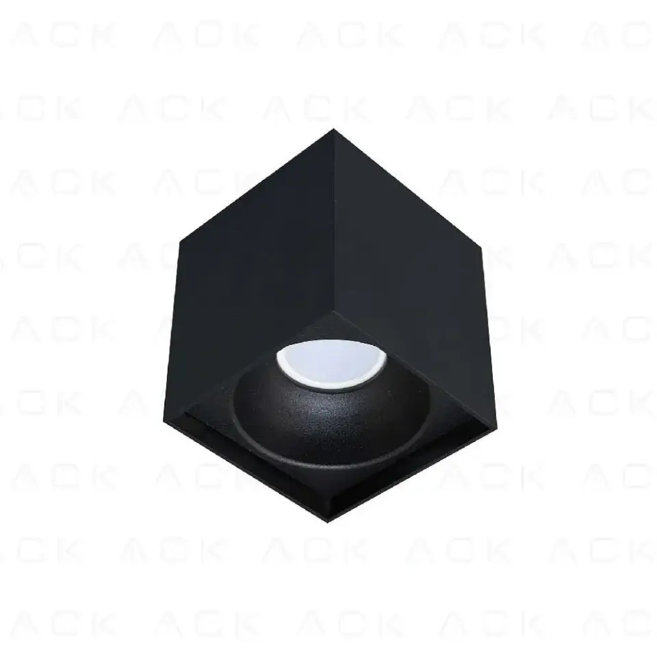 Ack Sivaüstü Dekoratif Armatür 100X140Mm Turuncu Reflektör Siyah Kasa