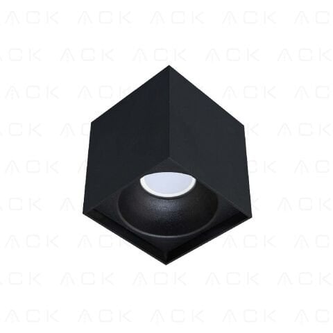 Ack Sivaüstü Dekoratif Armatür 100X140Mm Turuncu Reflektör Siyah Kasa