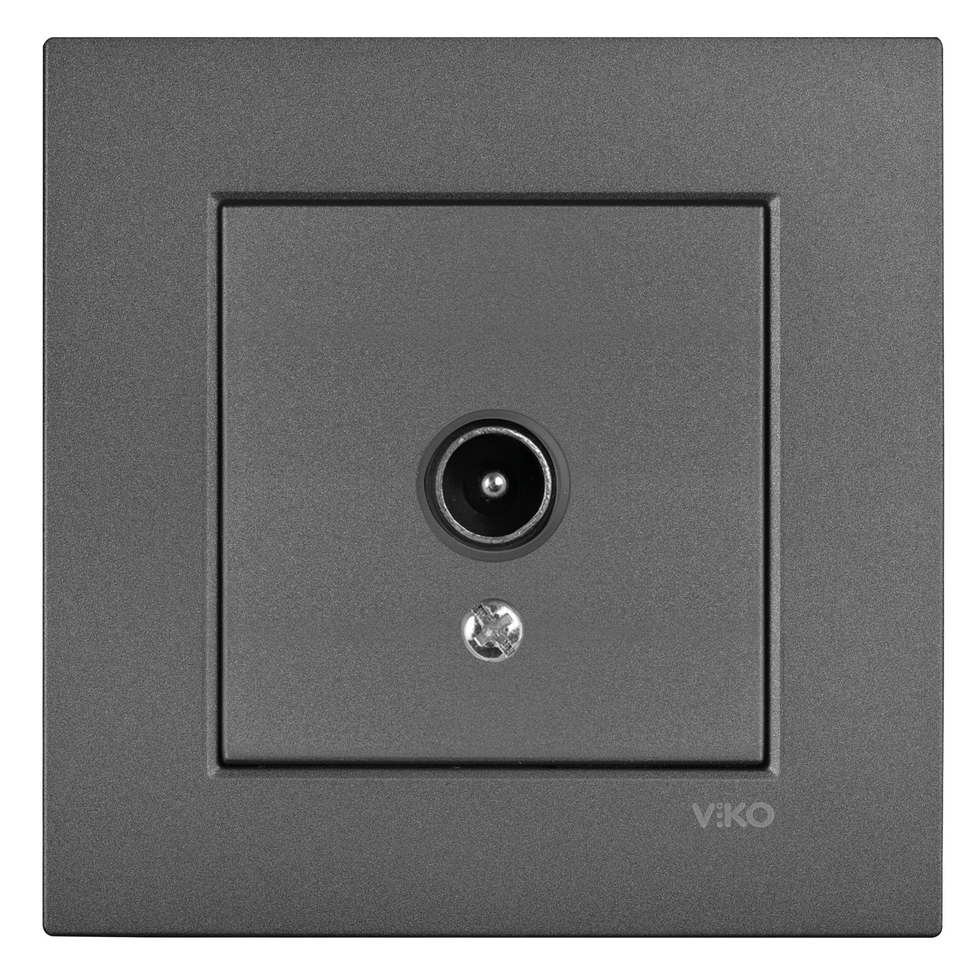 Viko Novella Artline Füme F Kon Uydu Priz Geçişli 10 Db Çerçeve Dahil