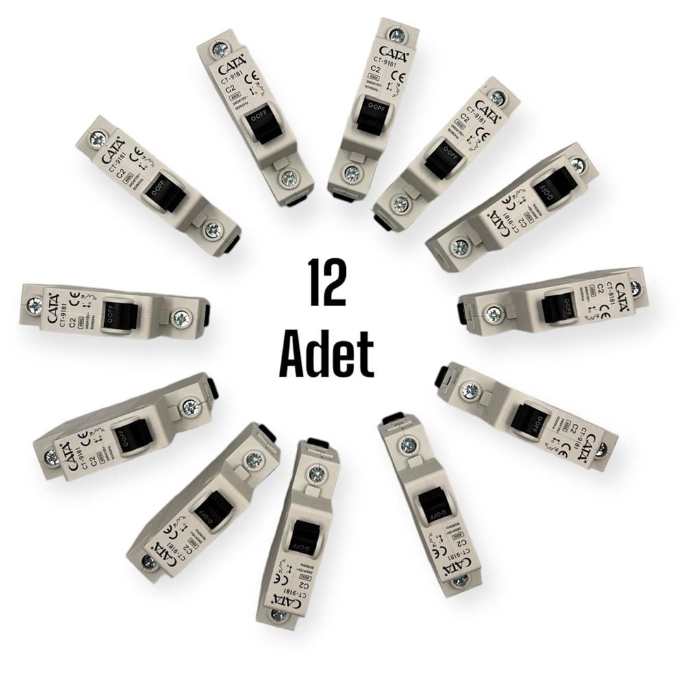 Cata CT-9181 4,5 kA C2 Amper Monofaze Sigorta