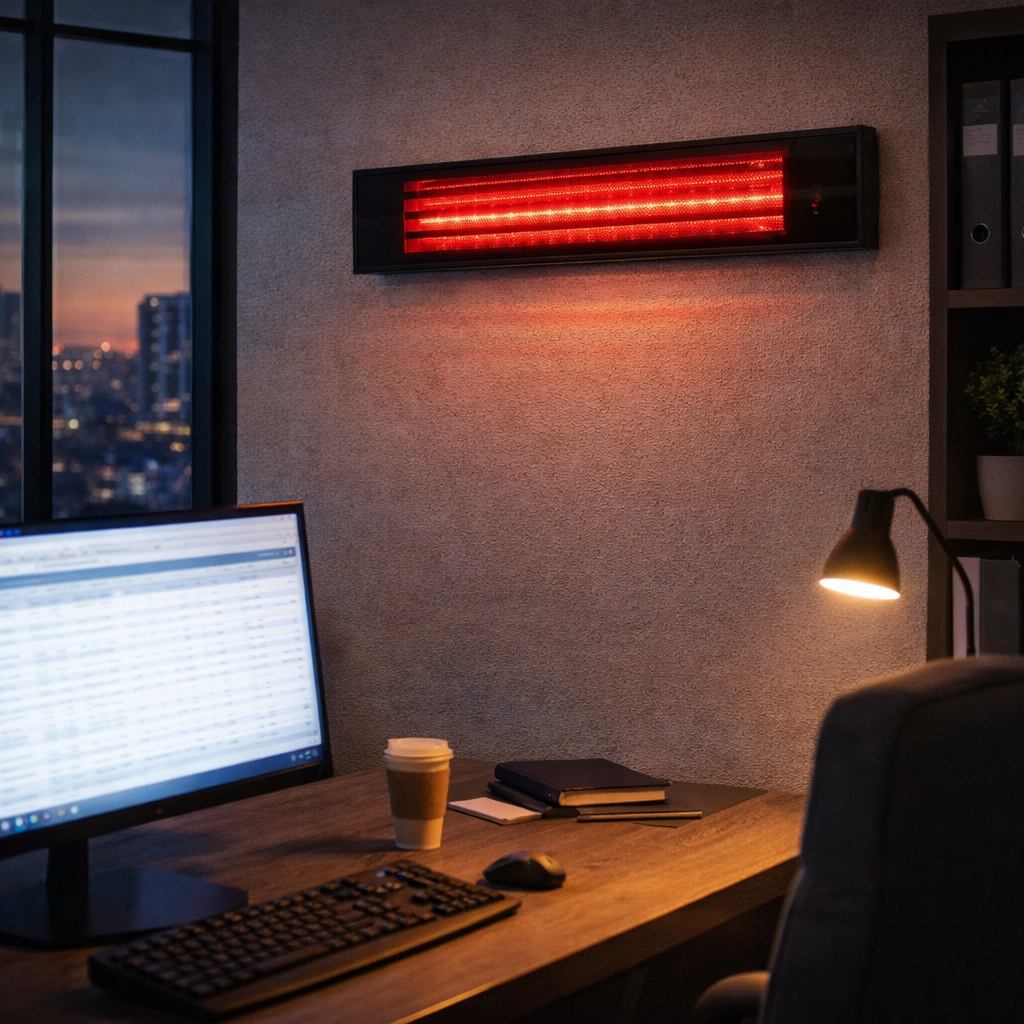 Hava Kosullarina Dayanikli Açik Hava Uzaktan Kumandali Elektrikli Infrared Isitici GLASS IR-2500