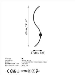 Aydinlatmadunyam Aplik Black Uyan-13601